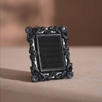 Black Rococo Ring & Earring Display Stand