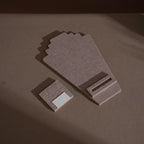 Beige Felt Jewelry Display Set: Ring, Necklace, Bracelet and Earring Showcase Prop