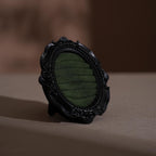 Rococo-Style Black Ring Stand
