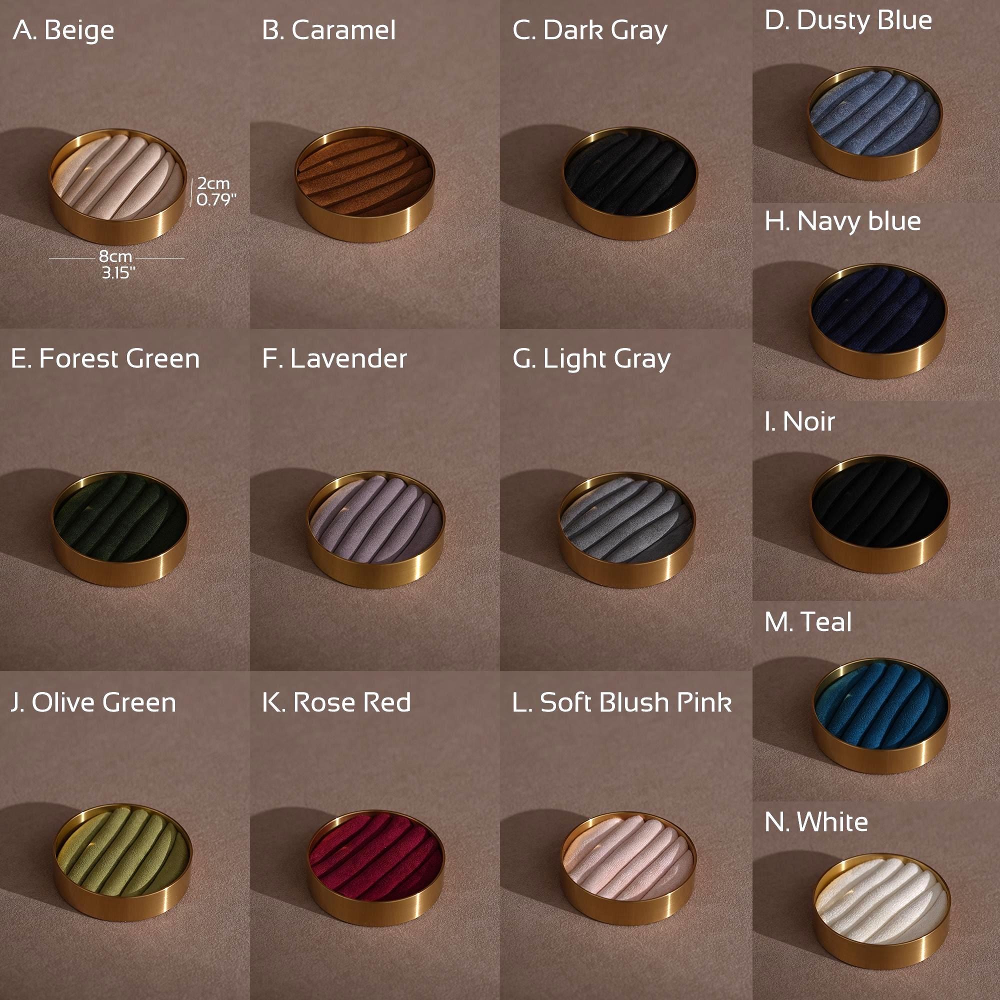 Brass Ring Box – Elegant Wedding Ring Box With Vegan Suede Insert