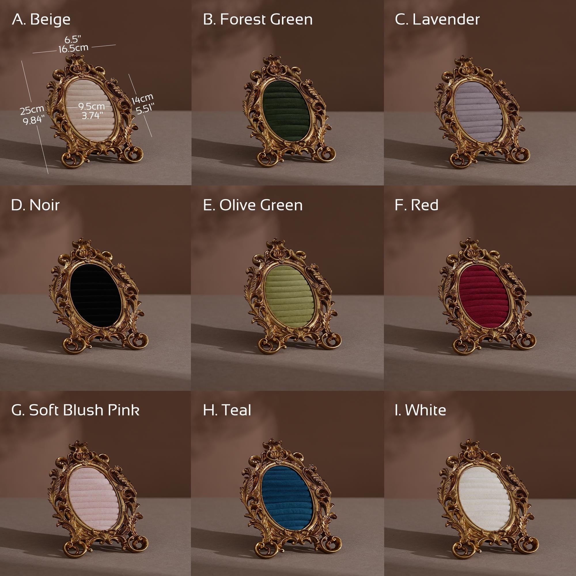 Vintage Inspired Ring Display Frame