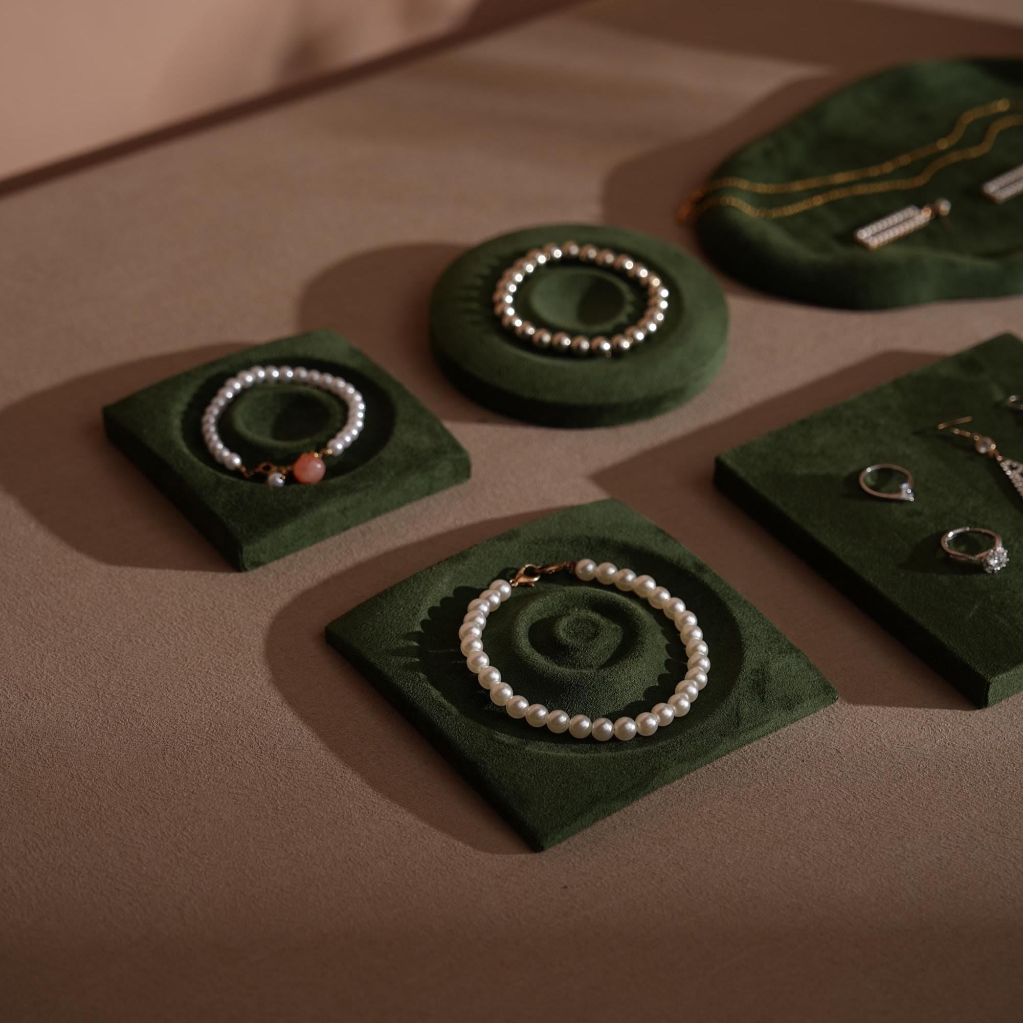 Minimalist Suede Jewelry Trays