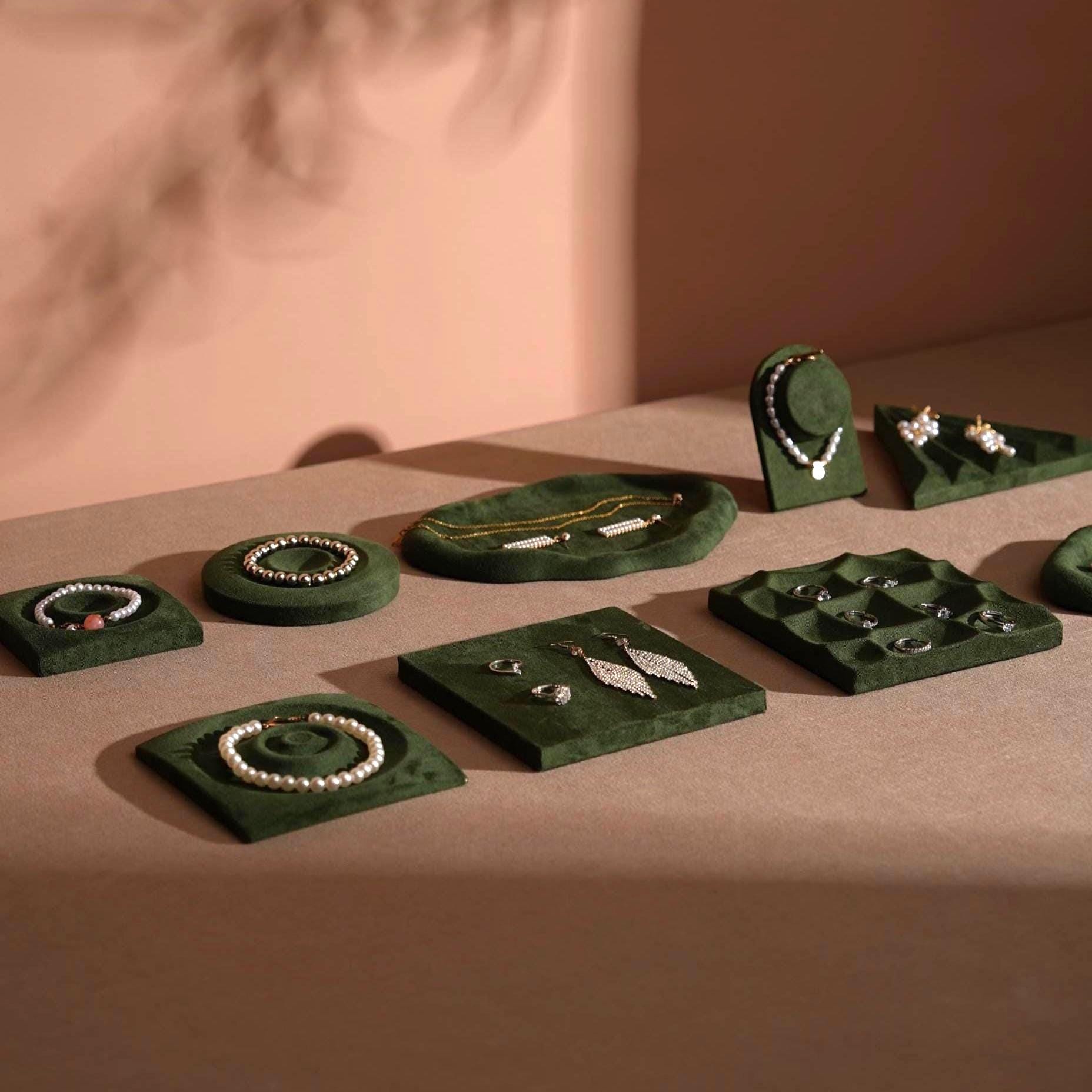 Minimalist Suede Jewelry Trays