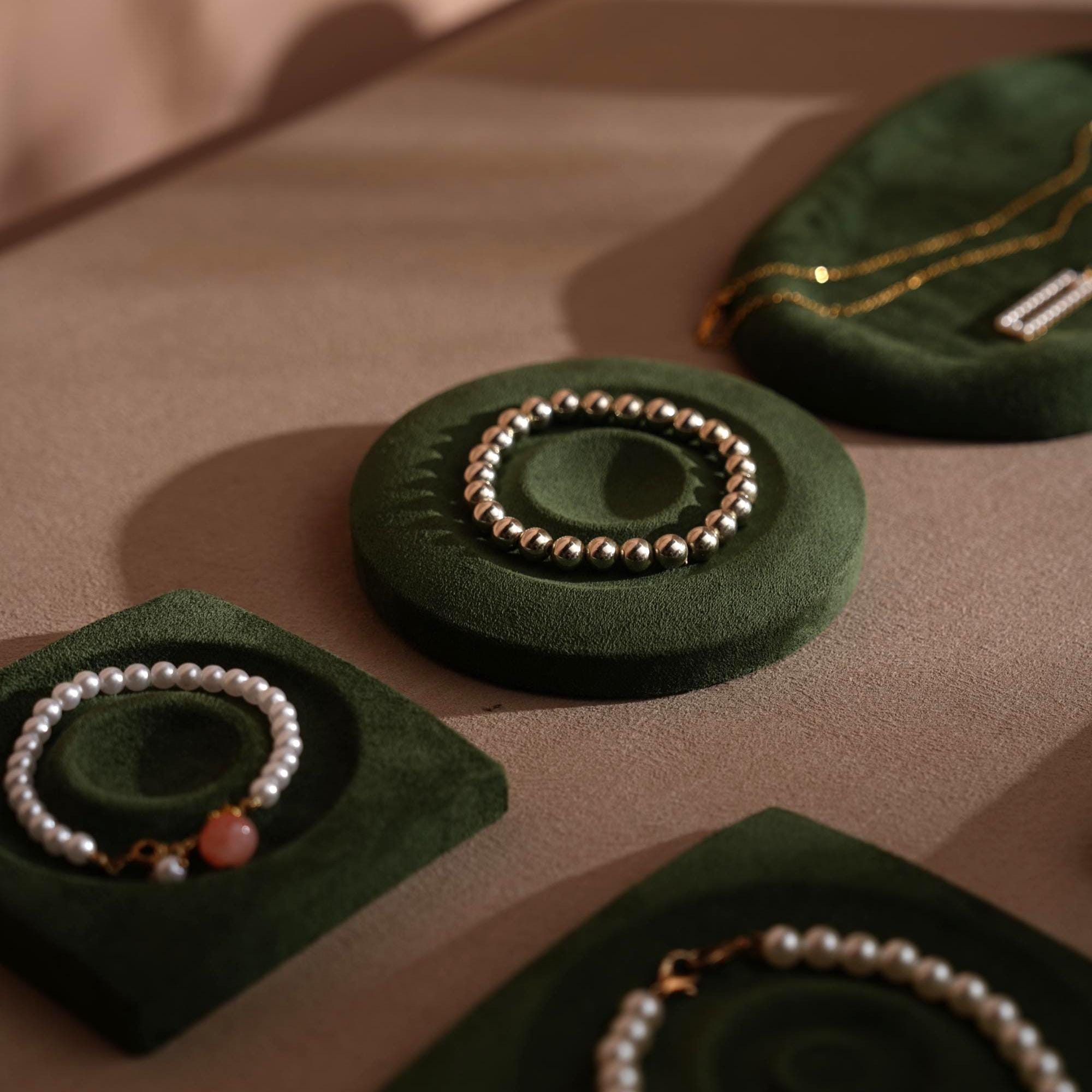 Minimalist Suede Jewelry Trays
