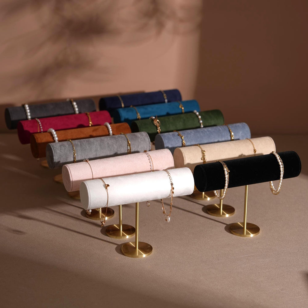 T-Bar Brass Jewelry Stand