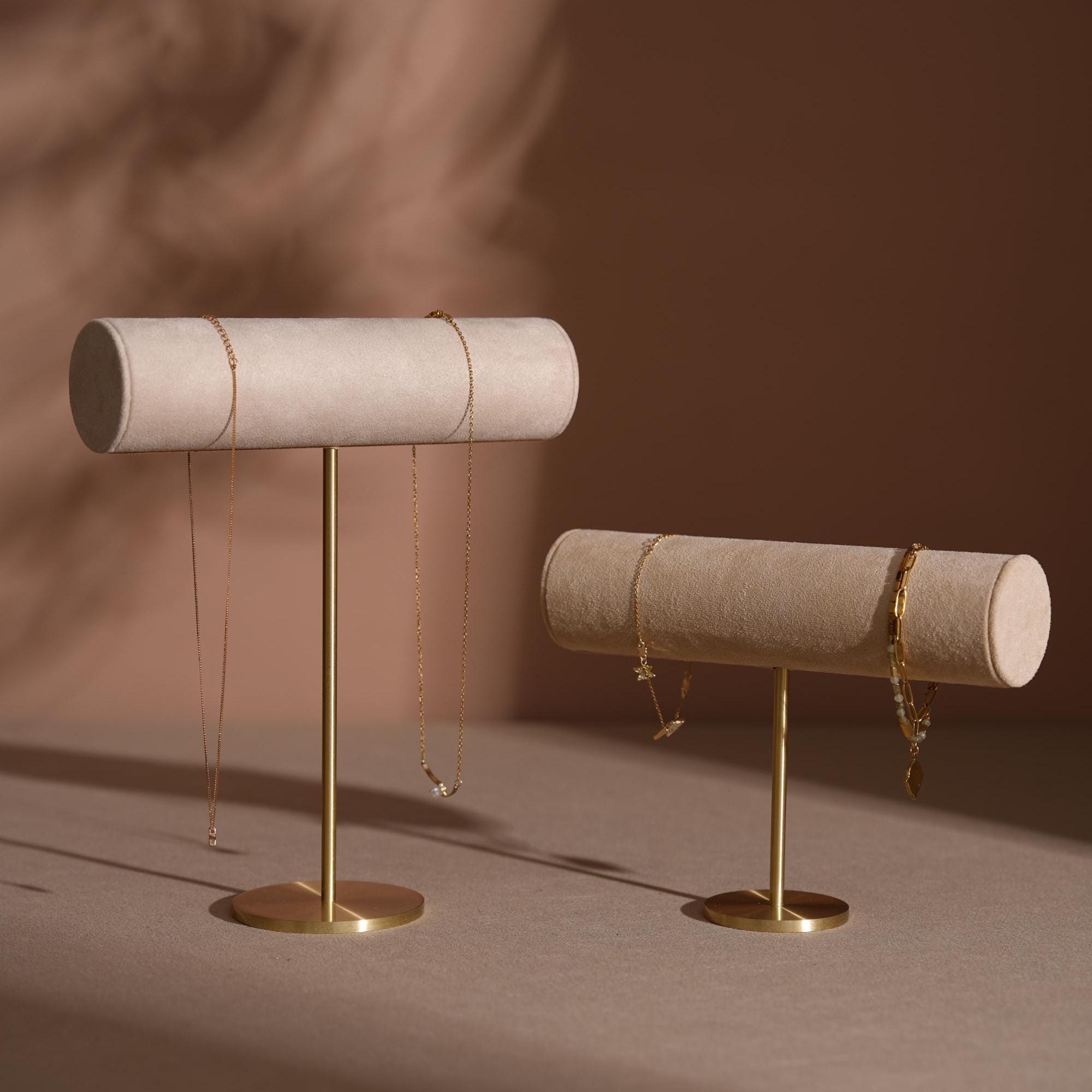 T-Bar Brass Jewelry Stand