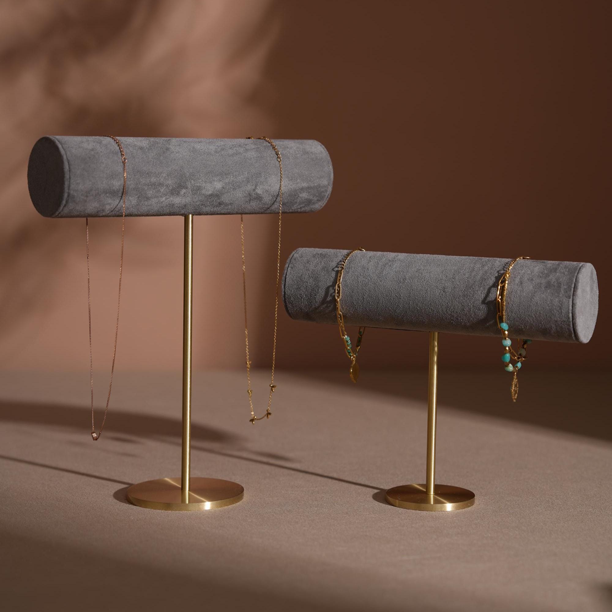 T-Bar Brass Jewelry Stand