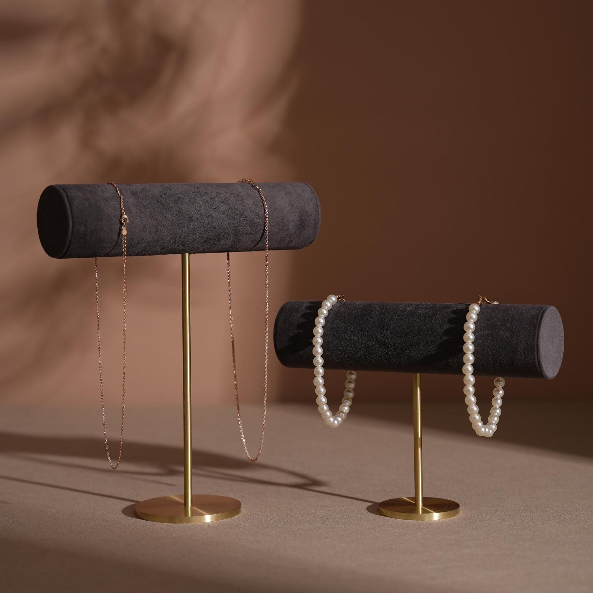 T-Bar Brass Jewelry Stand