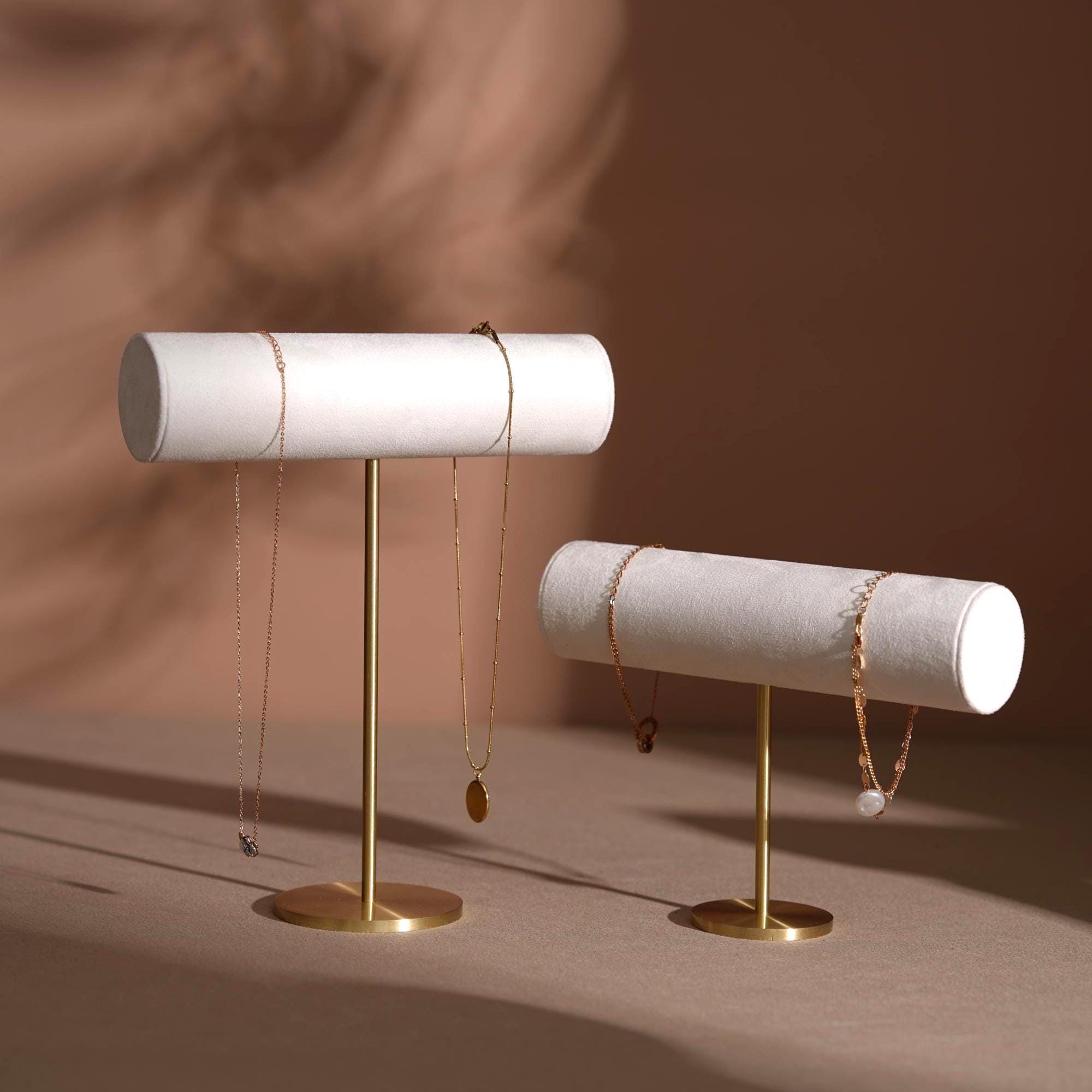 T-Bar Brass Jewelry Stand