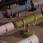 Suede T-Bar Jewelry Stand