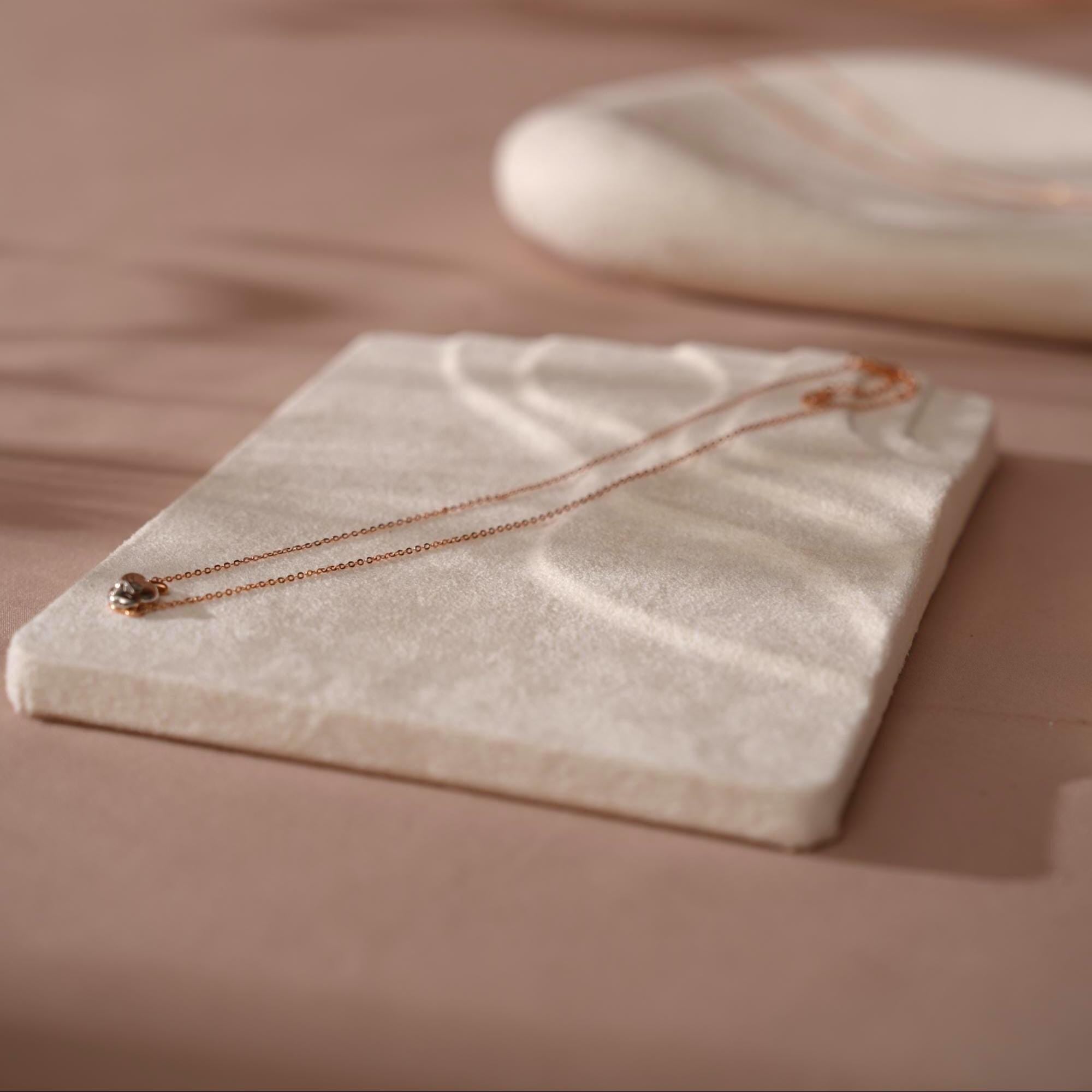 Minimalist Suede Jewelry Trays