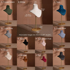 Suede Necklace Bust Stand