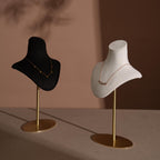 Suede Necklace Bust Stand