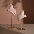 Suede Necklace Bust Stand