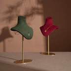 Suede Necklace Bust Stand