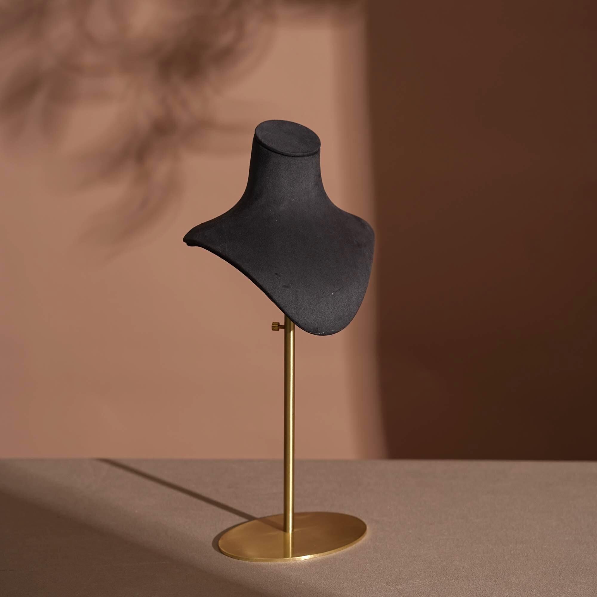 Suede Necklace Bust Stand