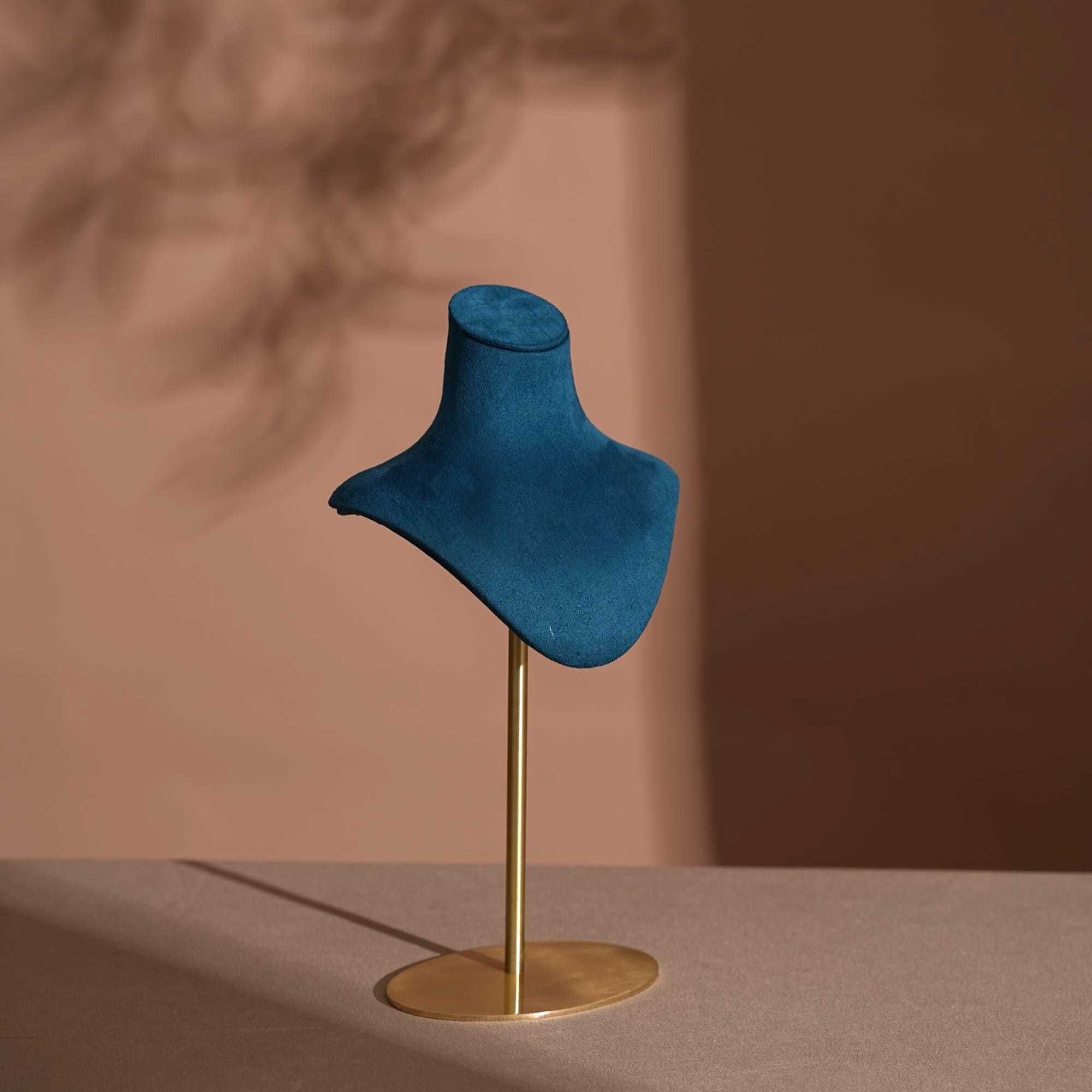 Suede Necklace Bust Stand