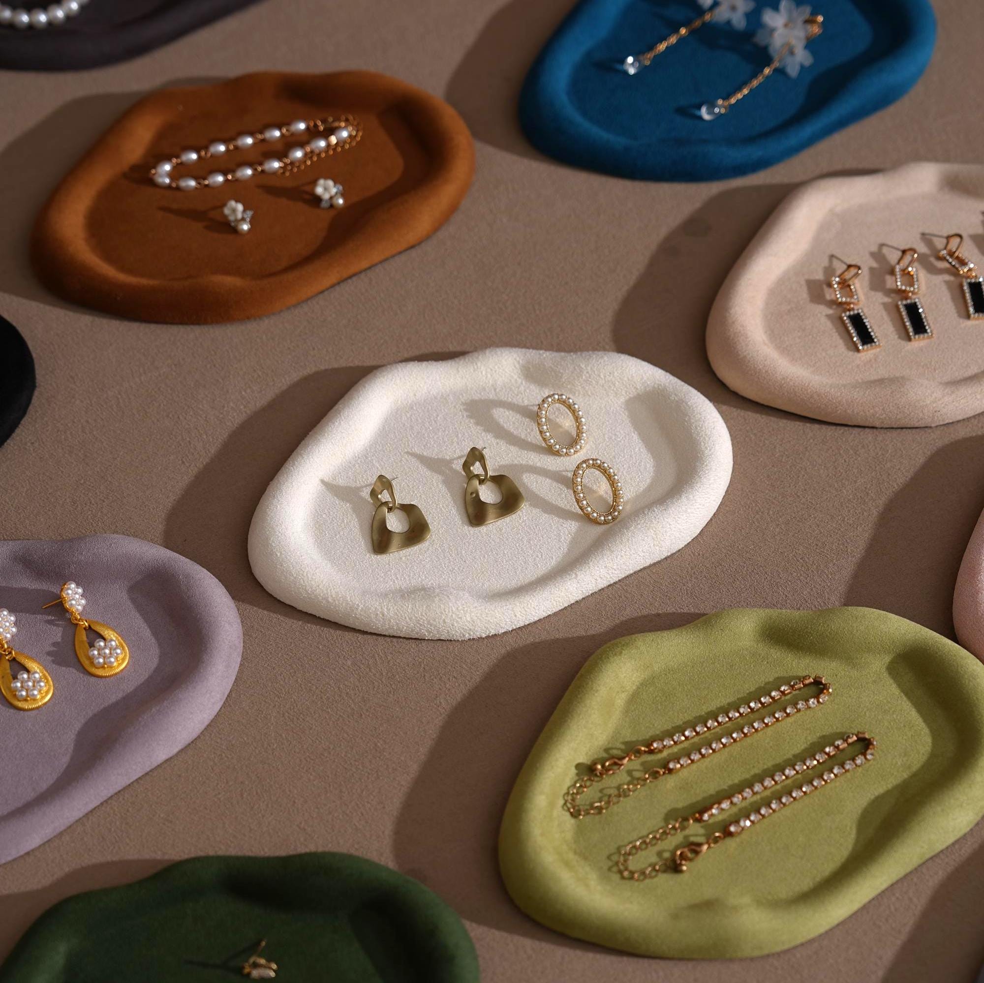 Vegan Suede Jewelry Dish