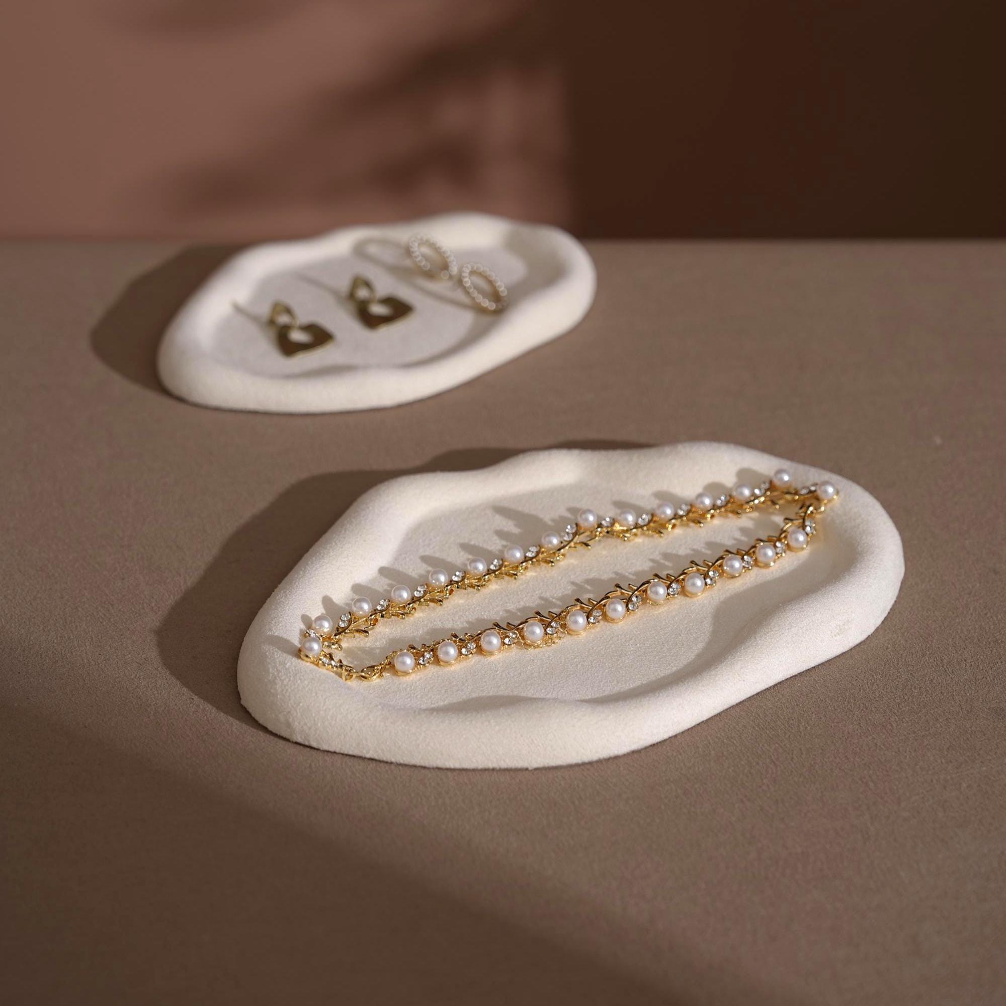 Vegan Suede Jewelry Dish