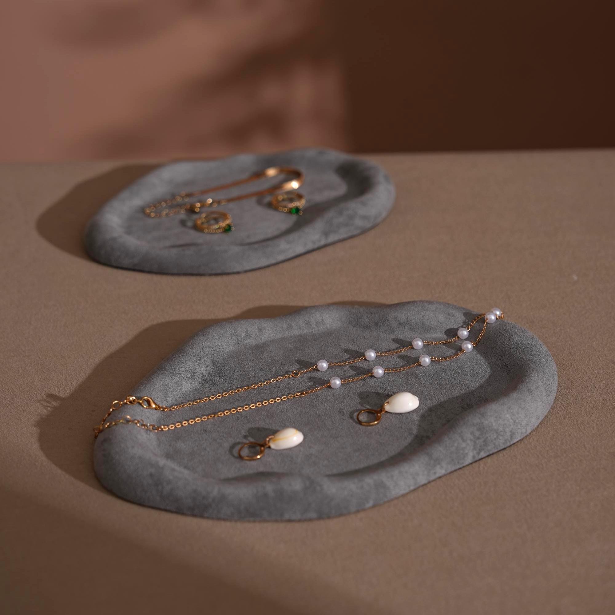 Vegan Suede Jewelry Dish