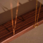 Elegant Walnut Necklace and Bracelet Stand