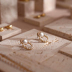 Yellow Travertine Jewelry Display Set | 17-Piece Natural Stone Collection