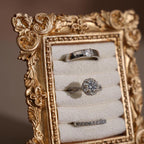 Rococo Inspired Ring & Earring Holder for Wedding Flat Lays