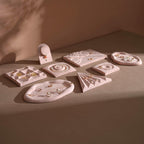 Pink Vegan Suede Jewelry Dish Set | Ring & Earring Display Trays