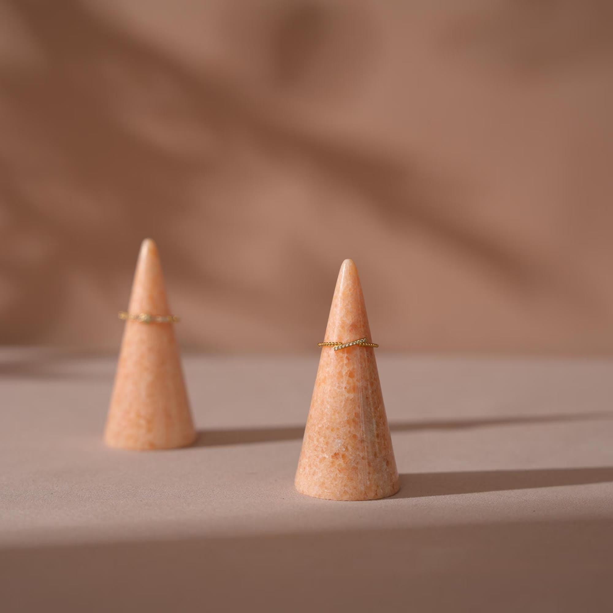 Natural Marble Ring Cone