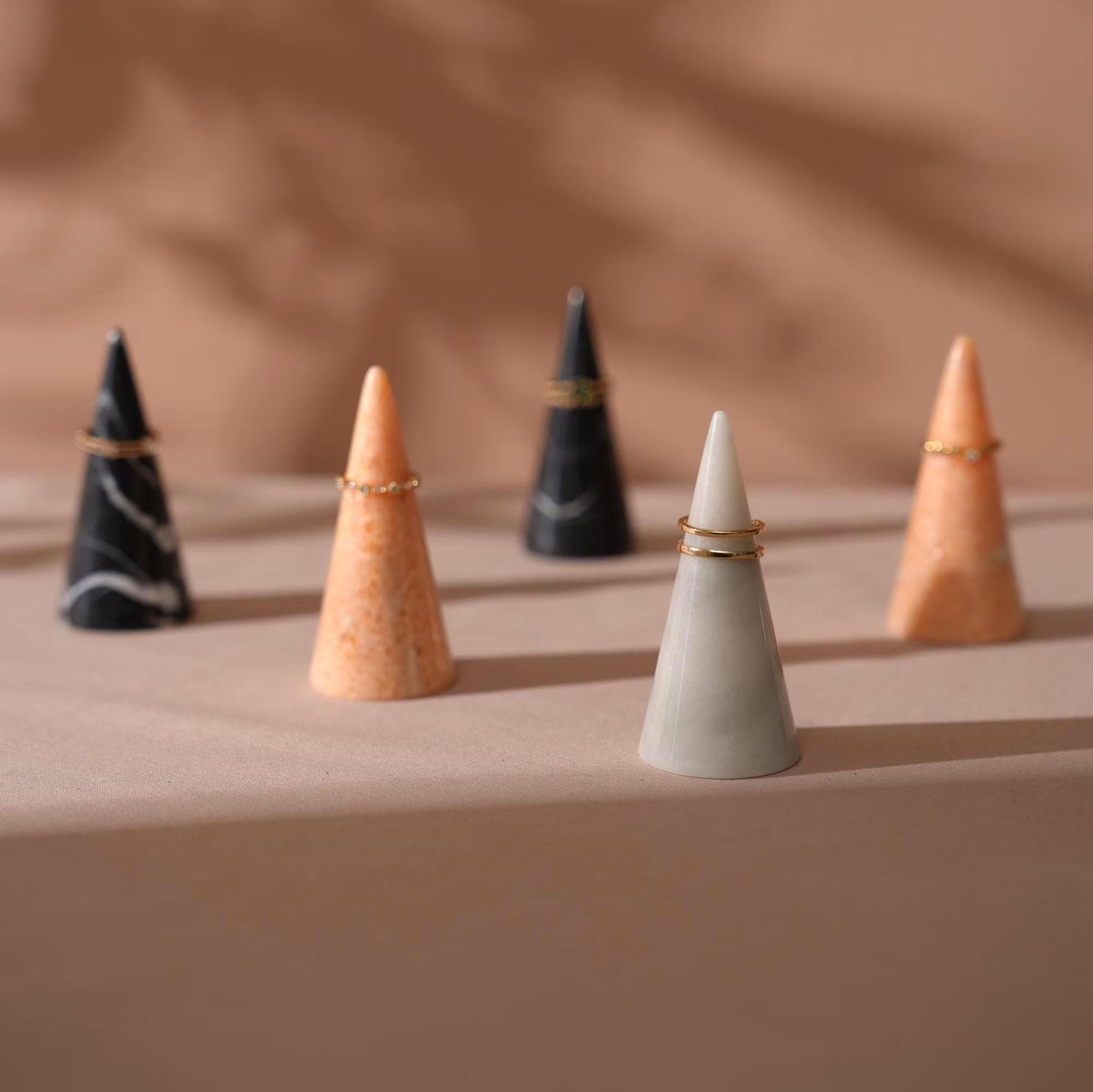Natural Marble Ring Cone