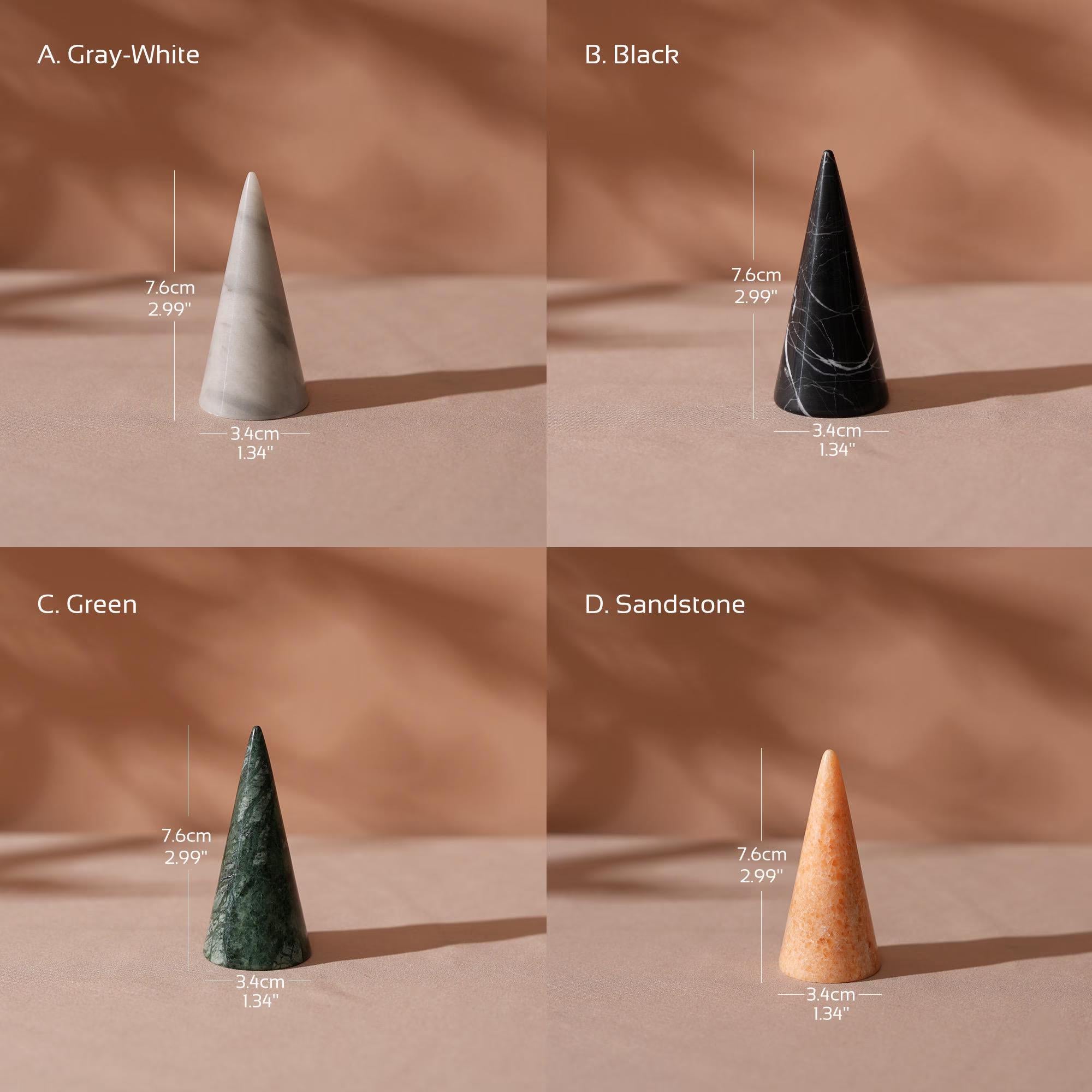 Natural Marble Ring Cone