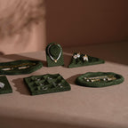 Minimalist Suede Jewelry Trays