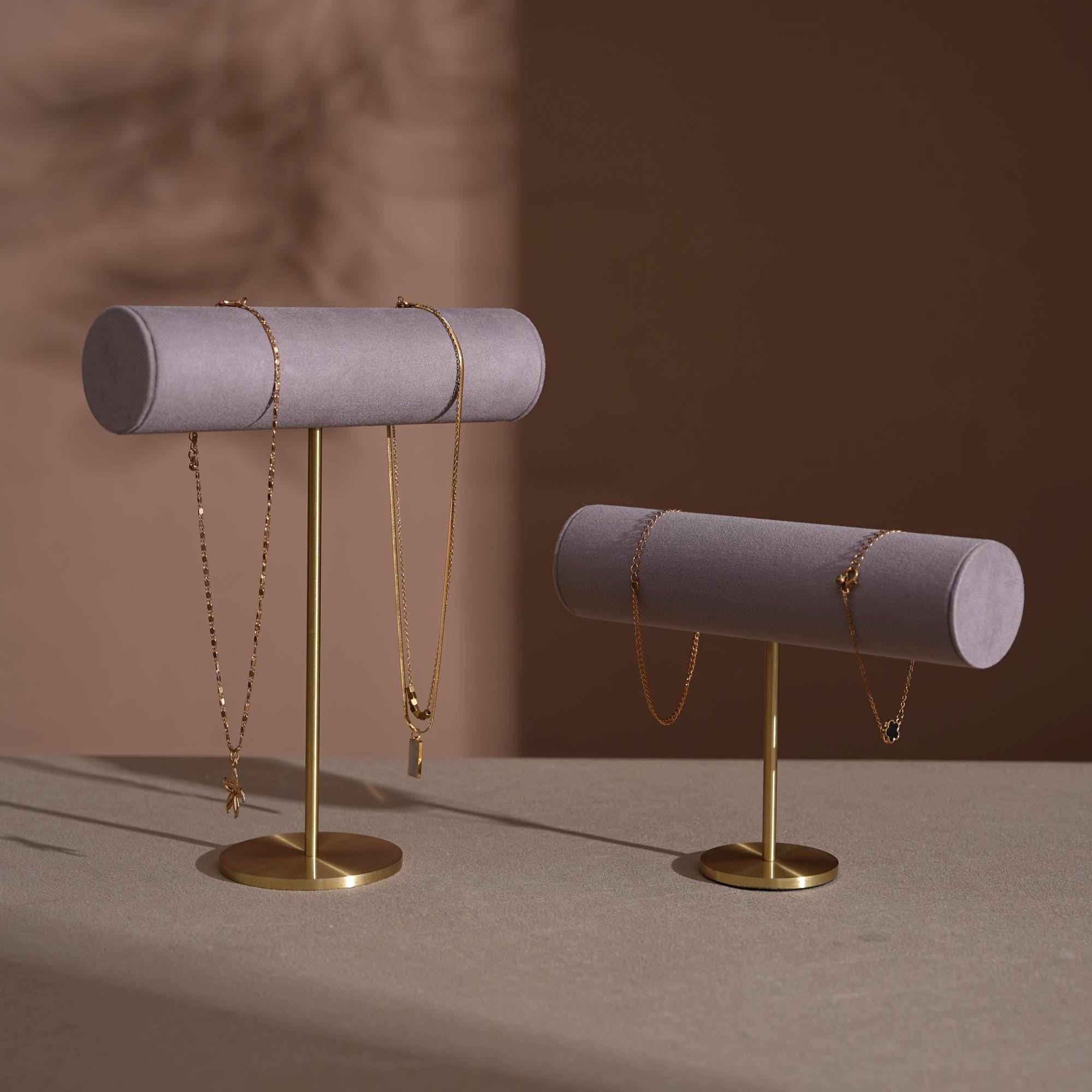 T-Bar Brass Jewelry Stand