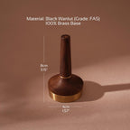 Walnut Brass Ring Holder