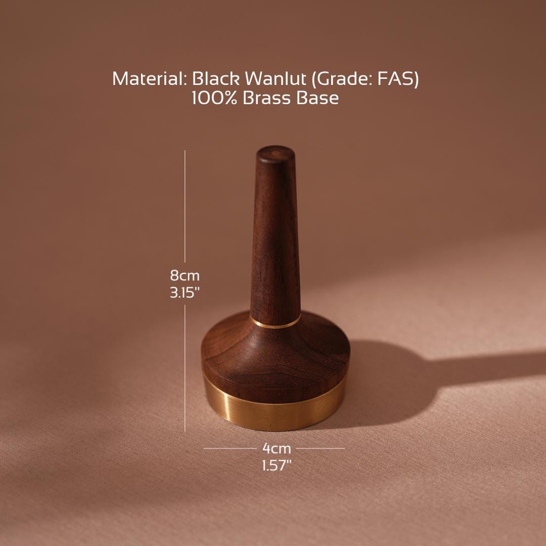Walnut Brass Ring Holder