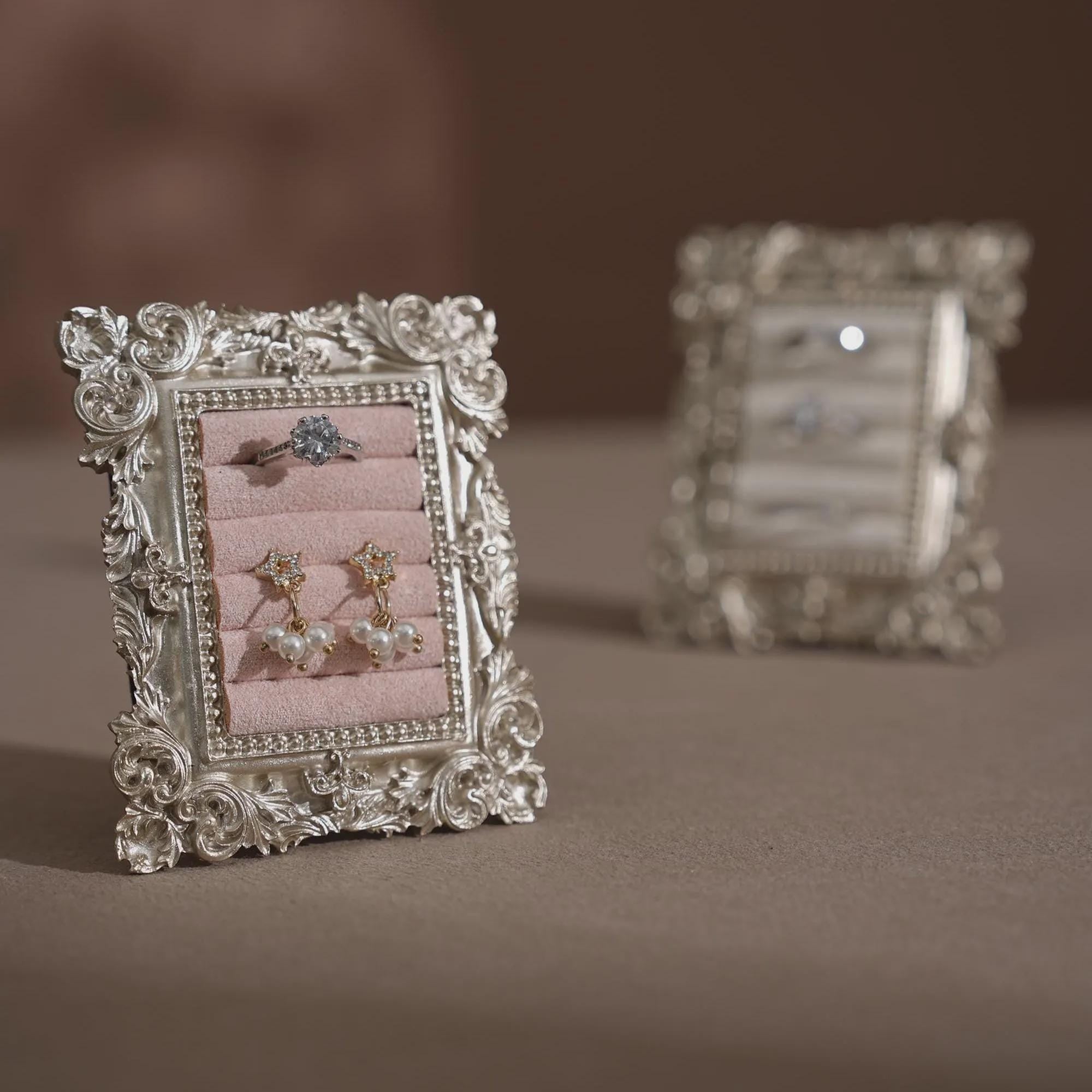 Rococo Silver Flat Lay Prop