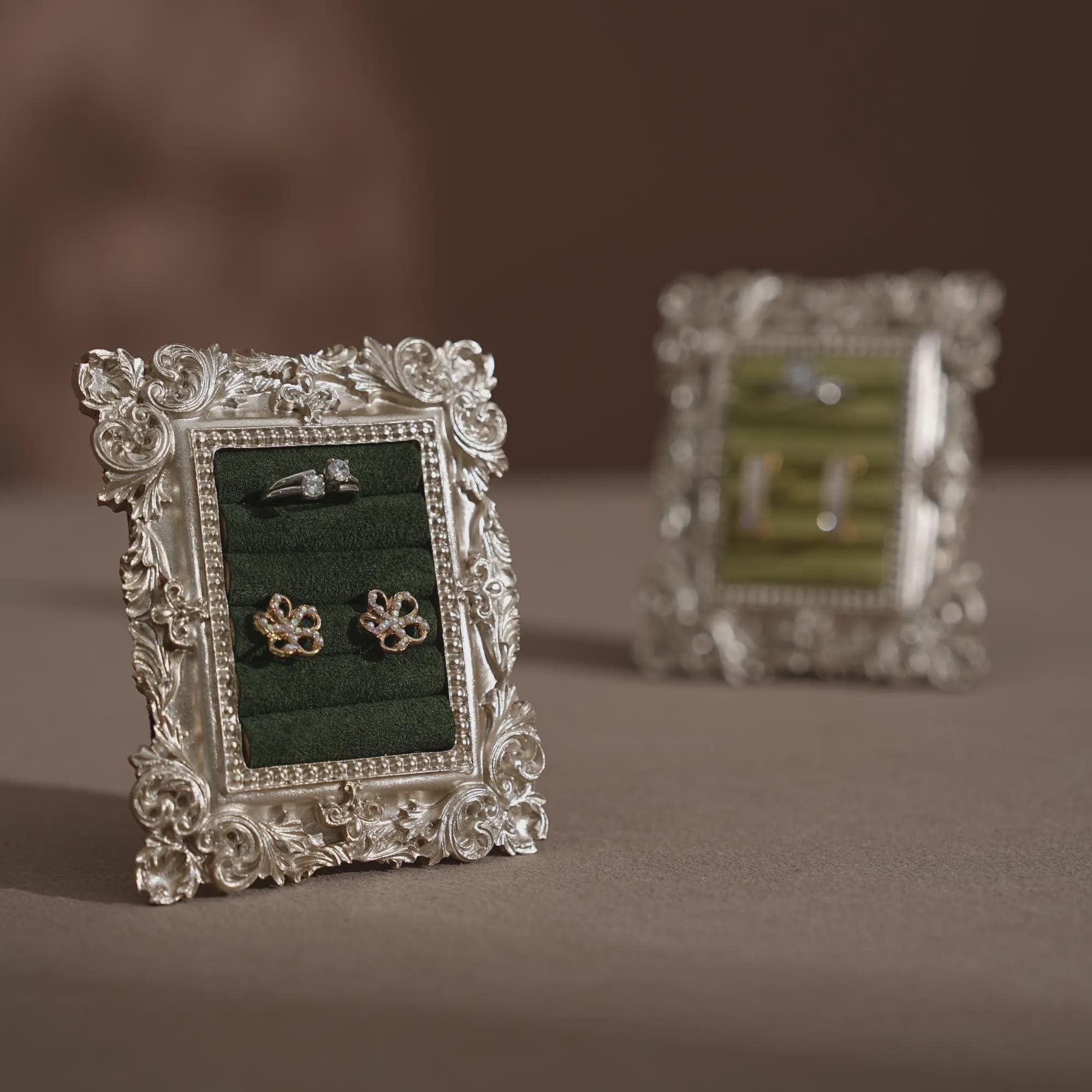 Rococo Silver Flat Lay Prop