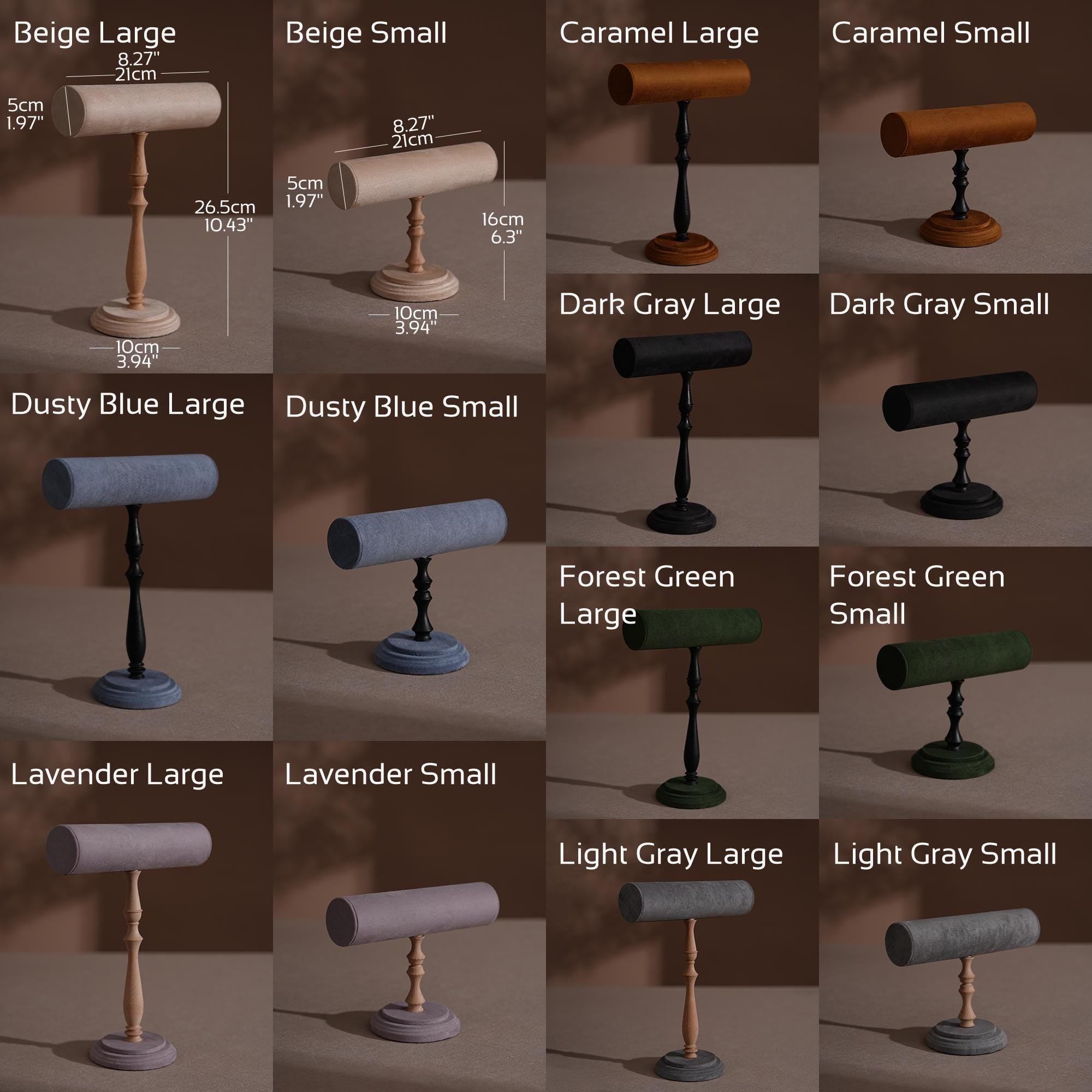 Suede T-Bar Jewelry Stand