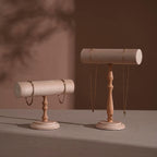 Suede T-Bar Jewelry Stand