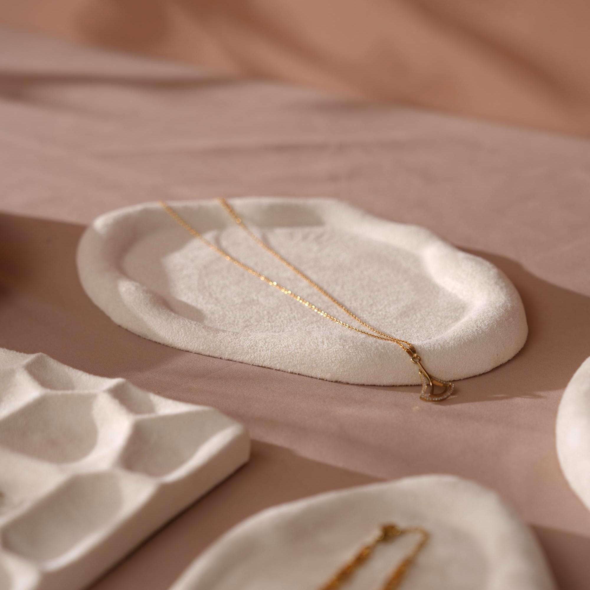 Minimalist Suede Jewelry Trays