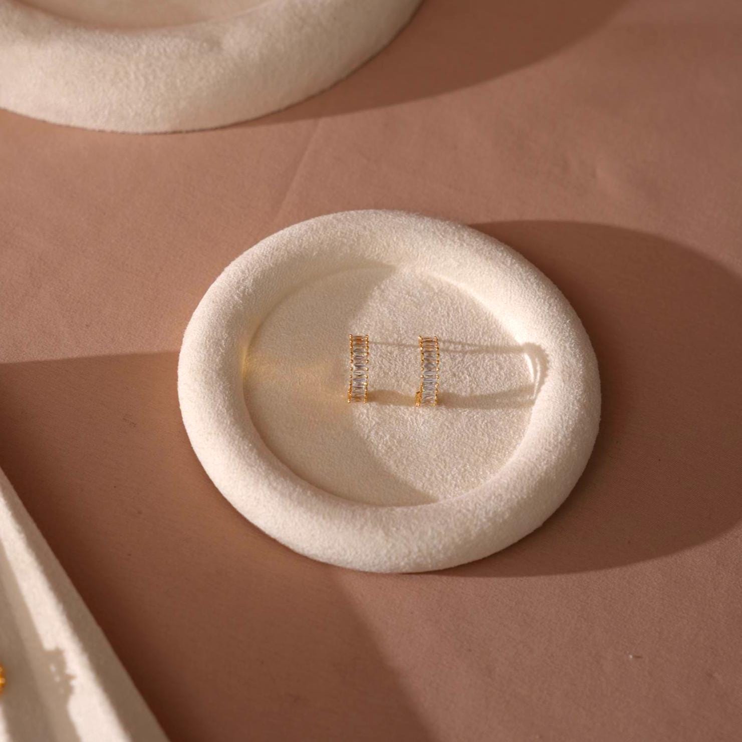 Minimalist Suede Jewelry Trays