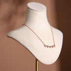 Vegan Suede Necklace Bust | Adjustable Height Display Stand