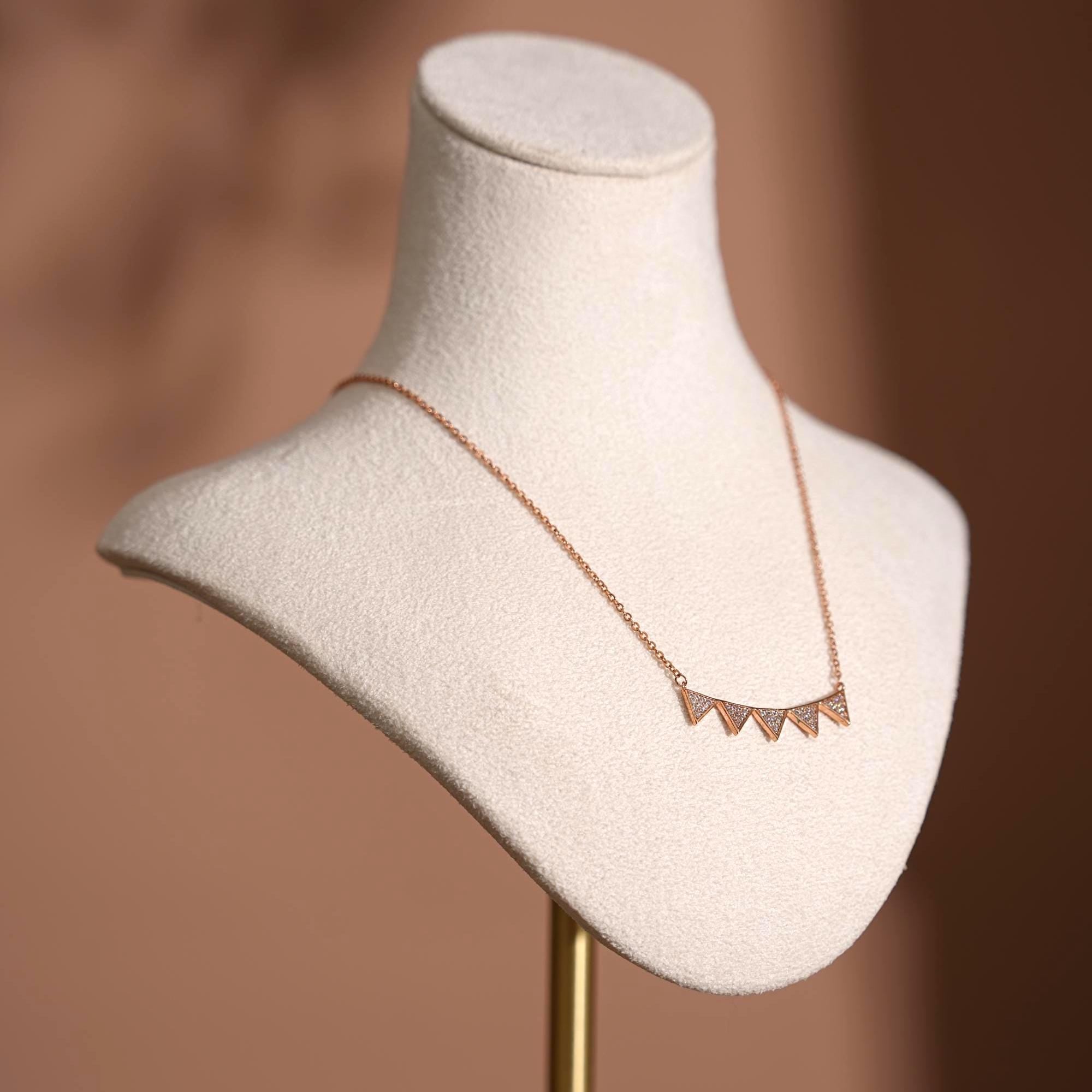 Suede Necklace Bust Stand