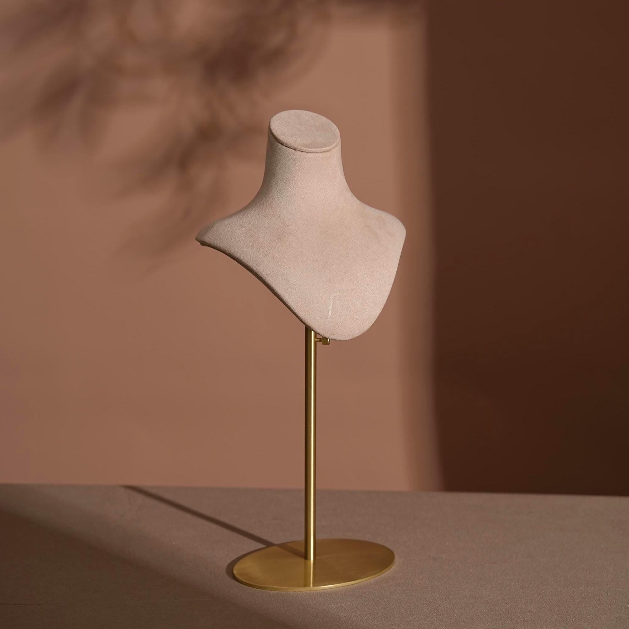 Suede Necklace Bust Stand