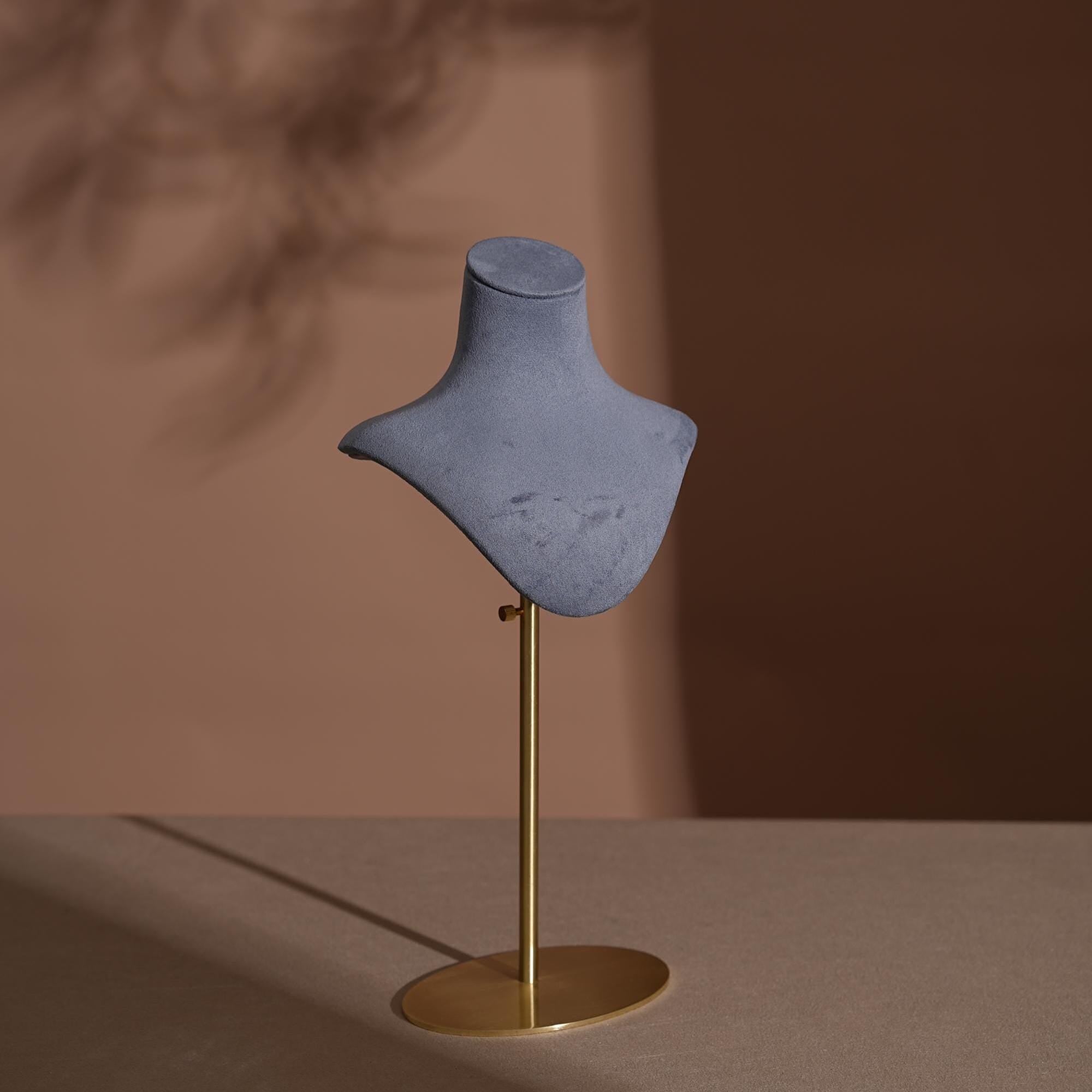 Suede Necklace Bust Stand