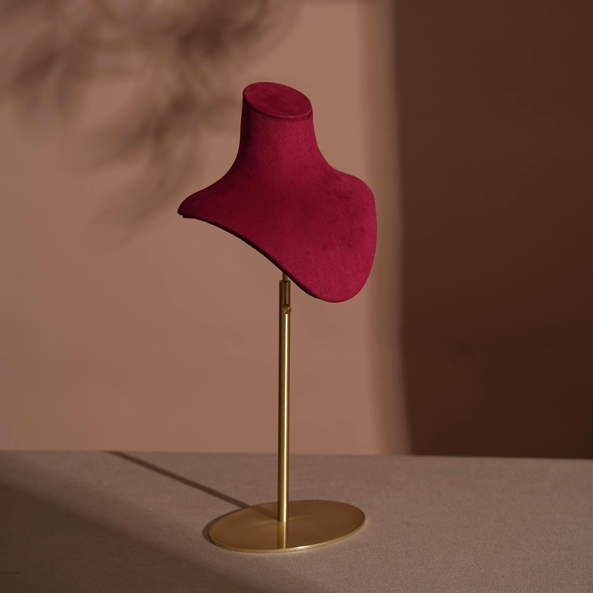 Suede Necklace Bust Stand