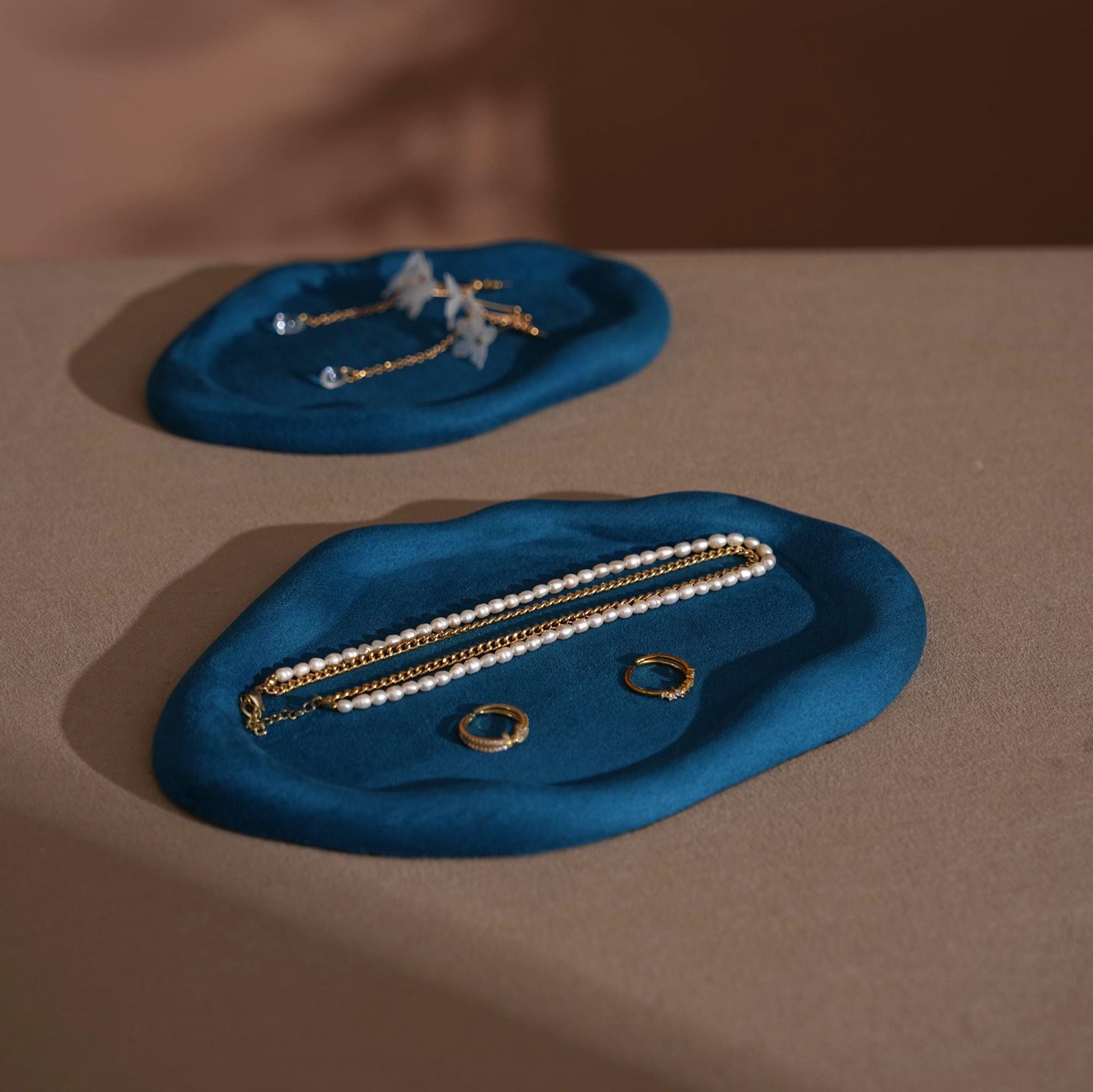 Vegan Suede Jewelry Dish