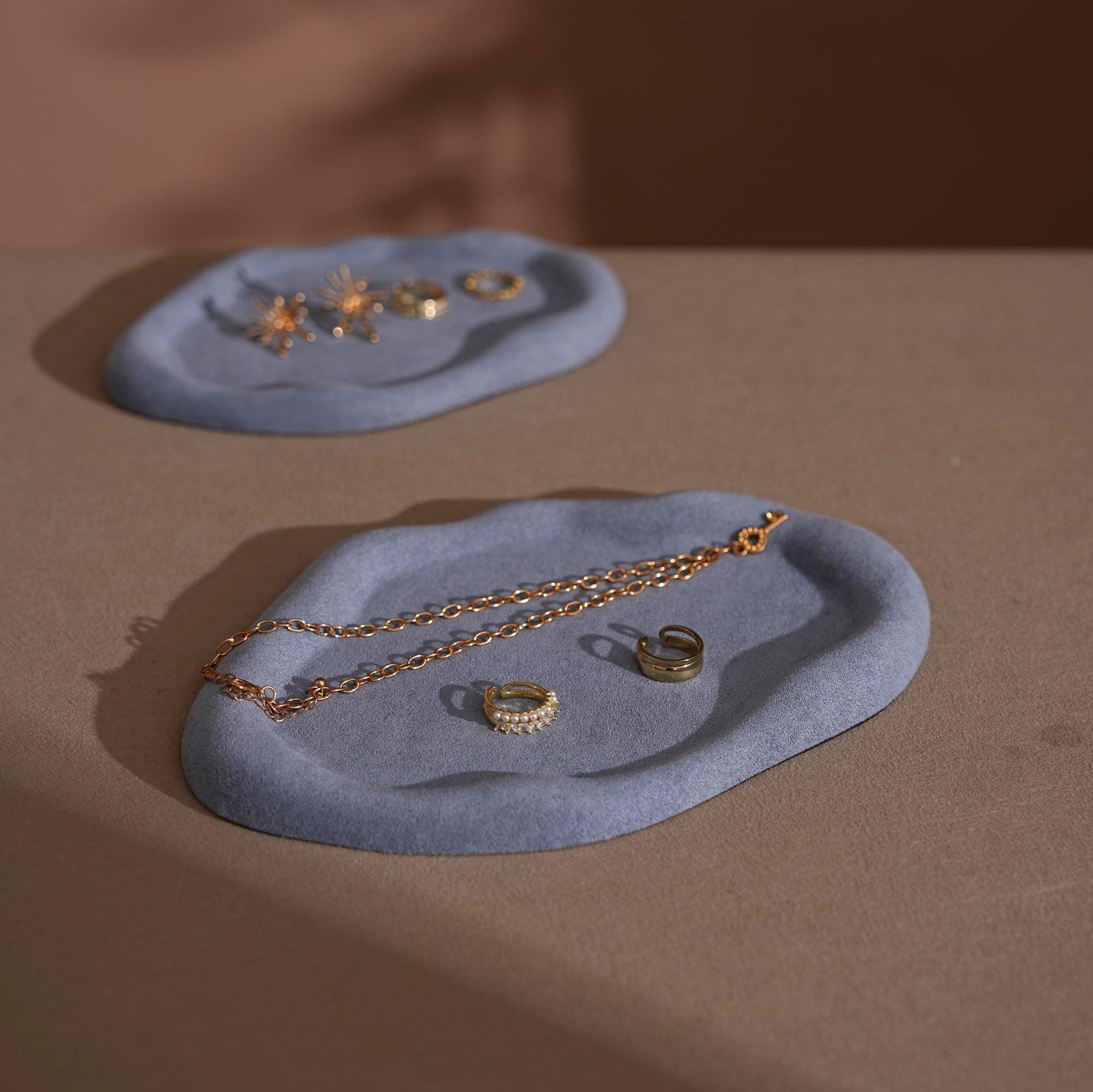 Vegan Suede Jewelry Dish