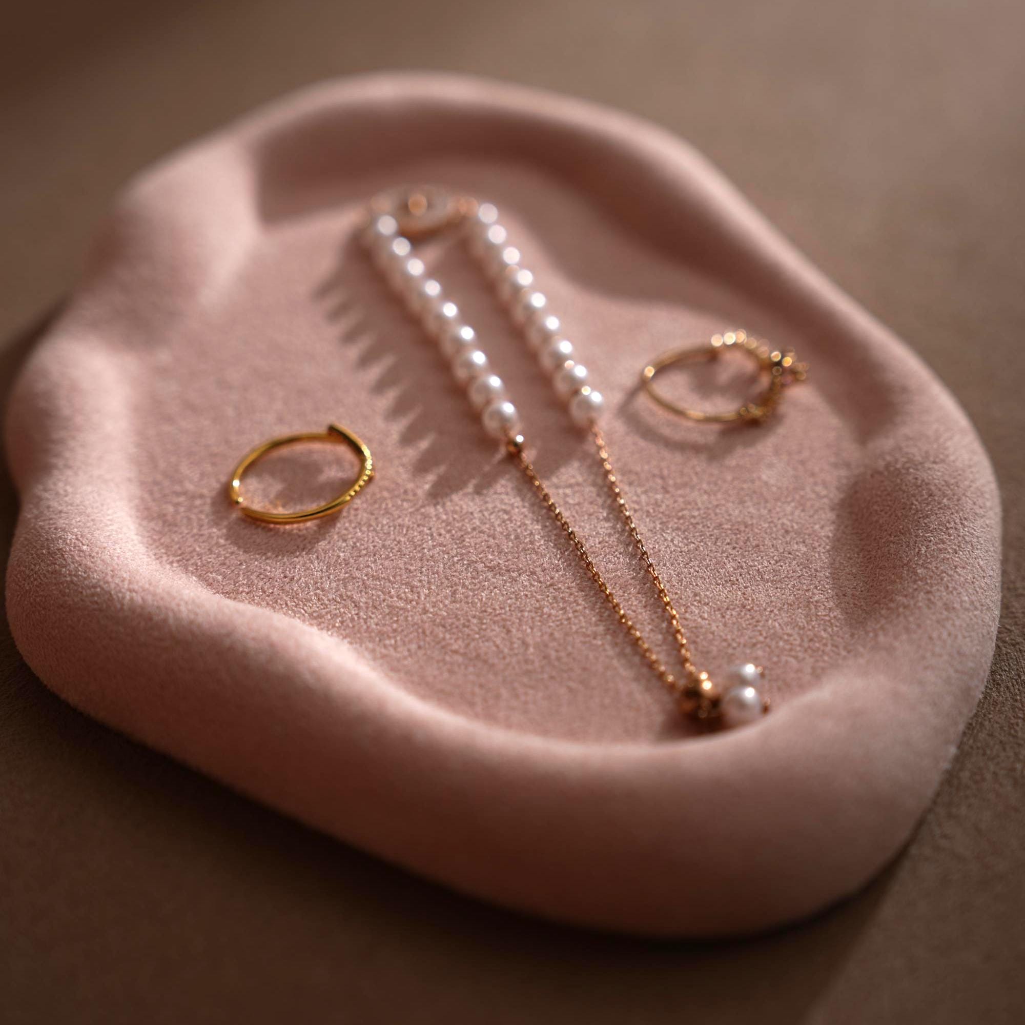 Vegan Suede Jewelry Dish