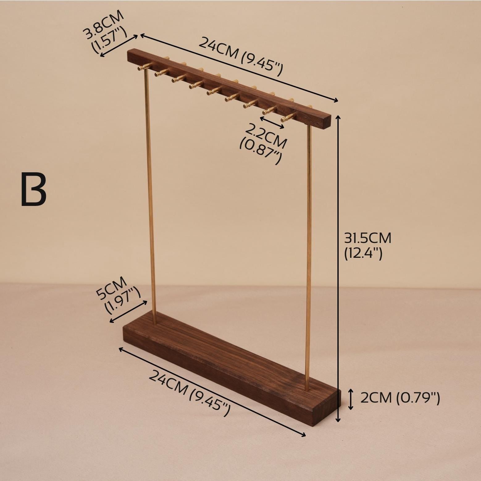 Premium North American Black Walnut Jewelry Display